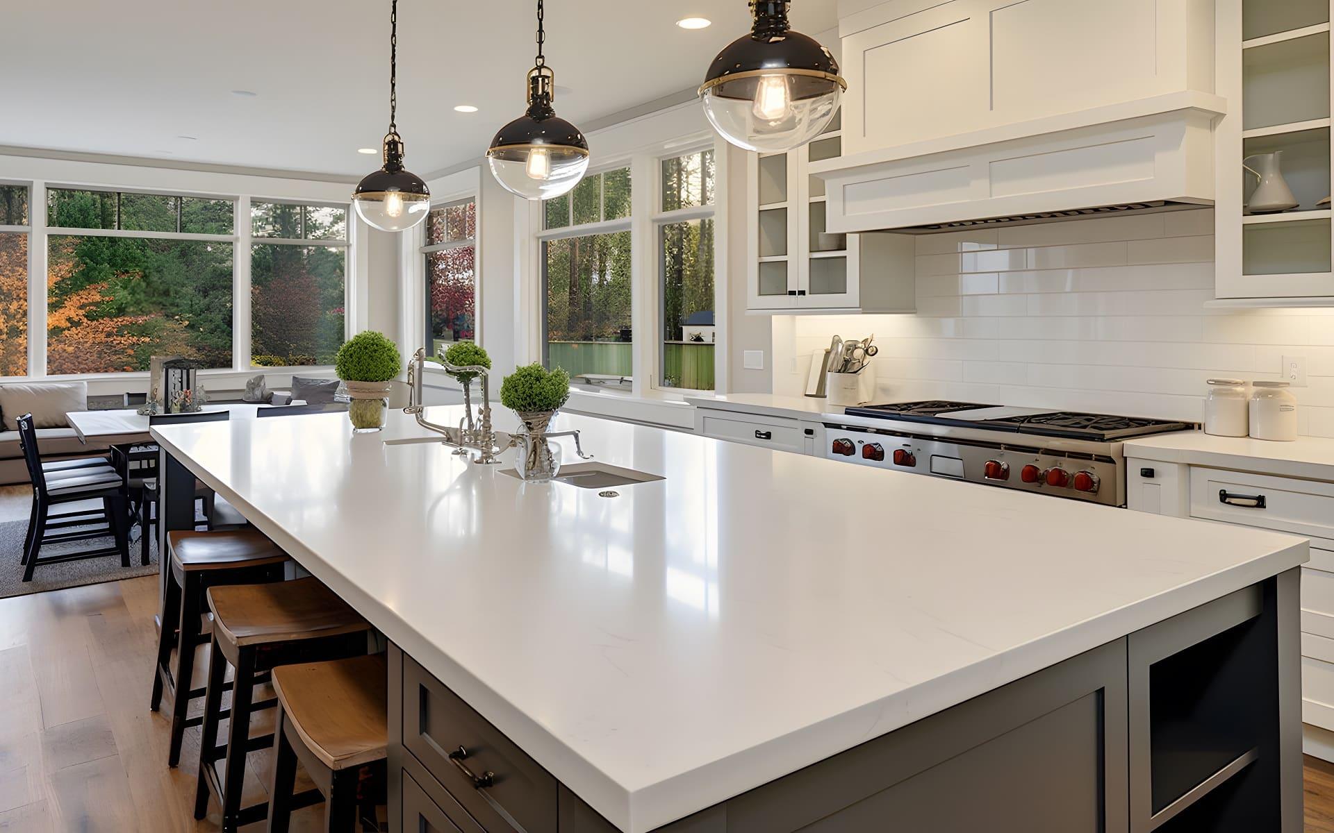 Jak dobrać blat do wyspy kuchennej o niestandardowym kształcie?