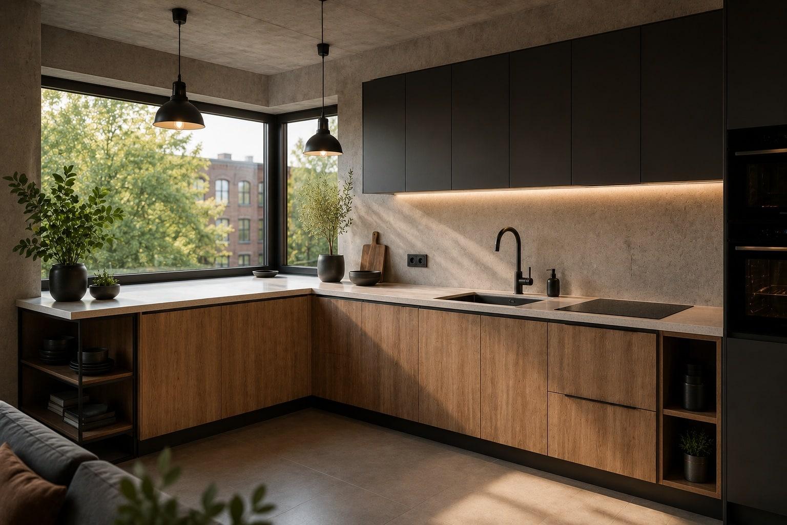 Blaty kompozytowe a modne wnętrza typu soft loft